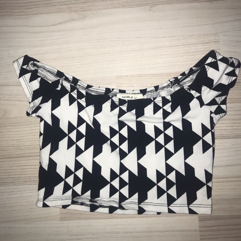 Off the shoulder crop top
